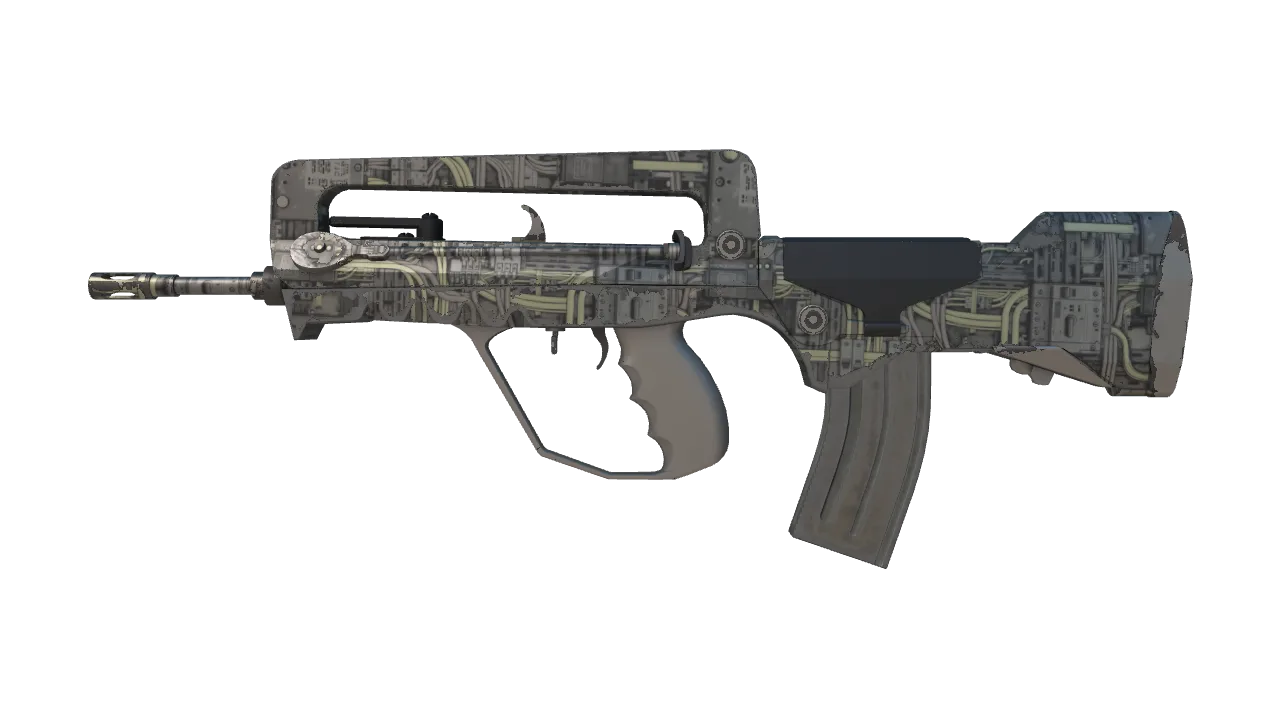 FAMAS | Faulty Wiring (Minimal Wear) — Dust II light, front