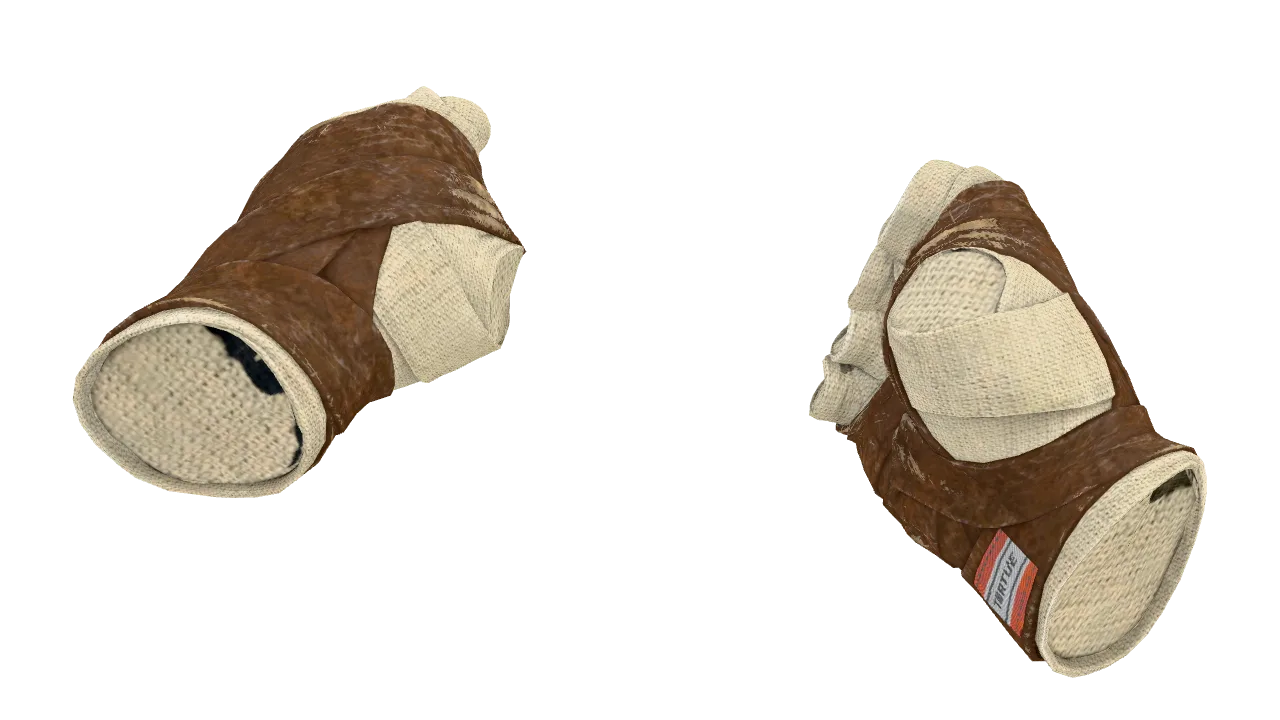 ★ Hand Wraps | Leather (Field-Tested) — Dust II light, front