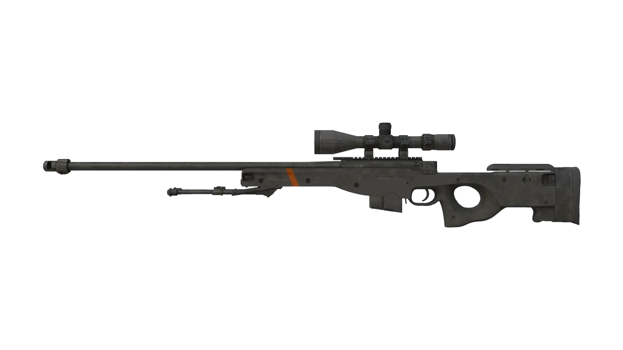 Souvenir AWP | Black Box (Battle-Scarred) — Dust II light, front
