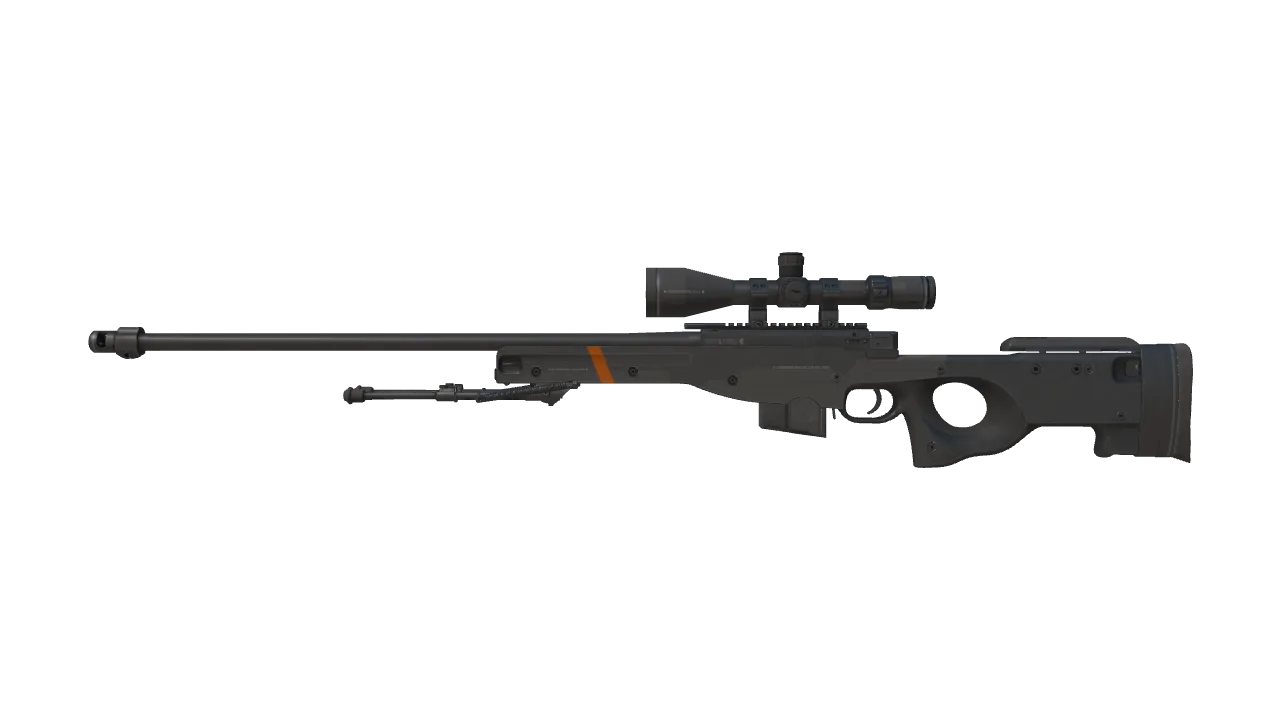 Souvenir AWP | Black Box (Minimal Wear) — Dust II light, front
