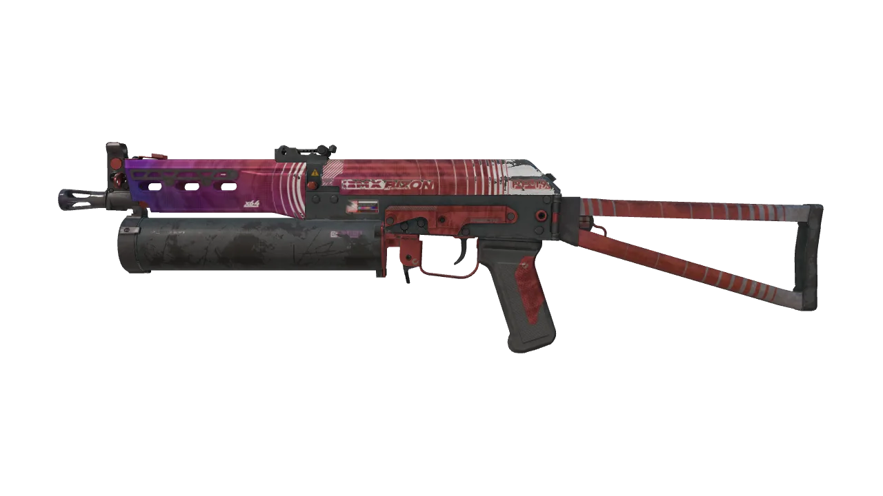 PP-Bizon | RMX (Well-Worn) — Dust II light, front