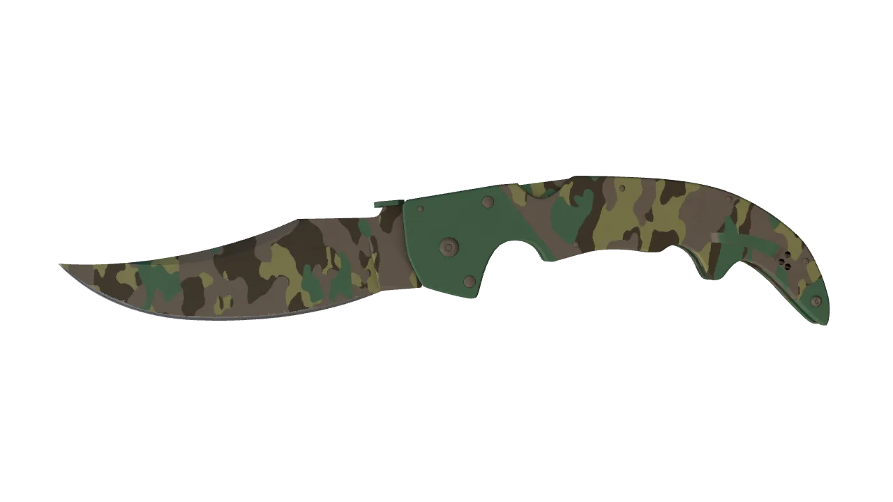 ★ Falchion Knife | Boreal Forest (Factory New) — Dust II light, front