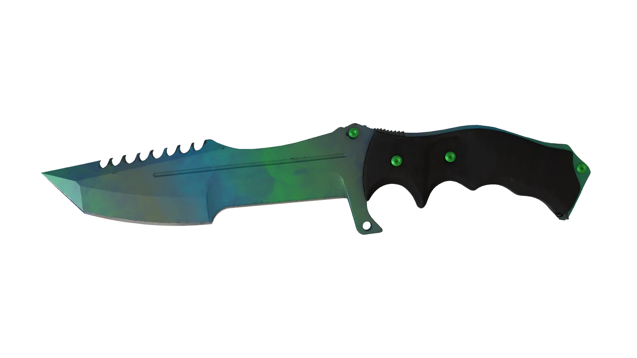 ★ Huntsman Knife | Gamma Doppler (Phase 3) (Minimal Wear) — Dust II light, front