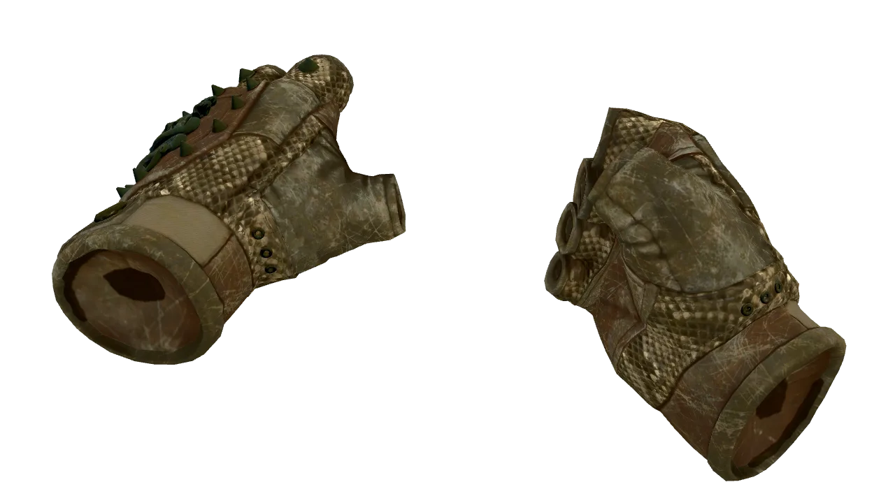 ★ Hydra Gloves | Rattler (Battle-Scarred) — Dust II light, front