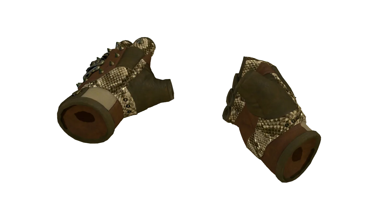 ★ Hydra Gloves | Rattler (Factory New) — Dust II light, front