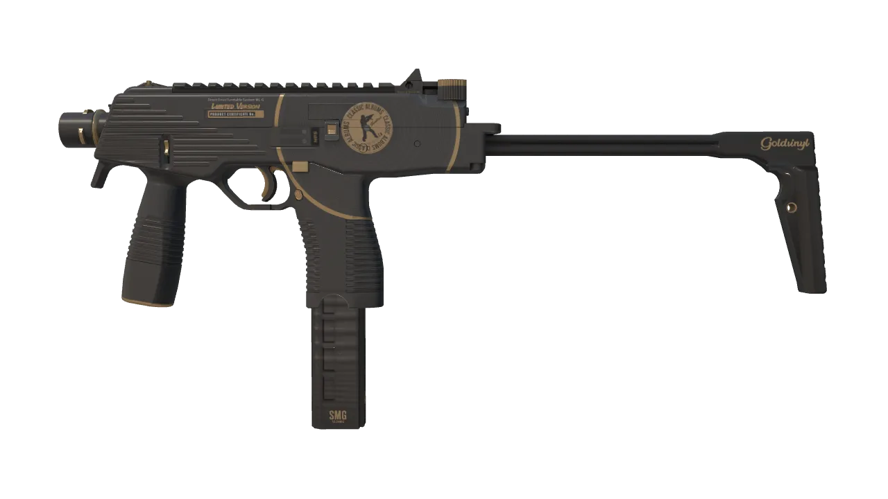 Souvenir MP9 | Broken Record (Factory New) — Dust II light, front