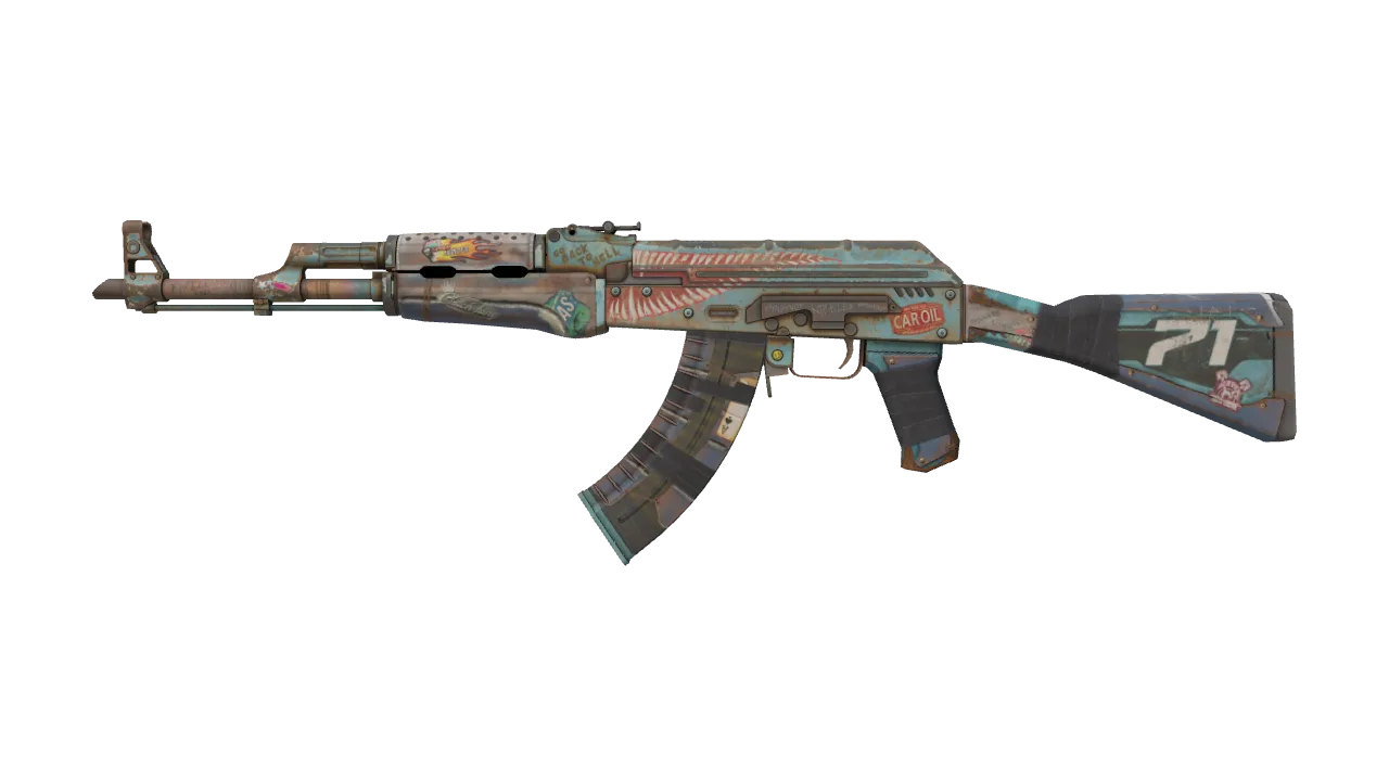 AK-47 | Rat Rod (Field-Tested) — Dust II light, front