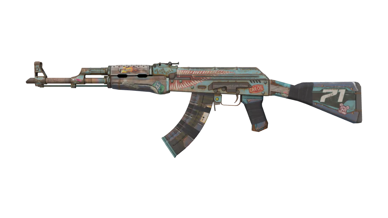 AK-47 | Rat Rod (Minimal Wear) — Dust II light, front