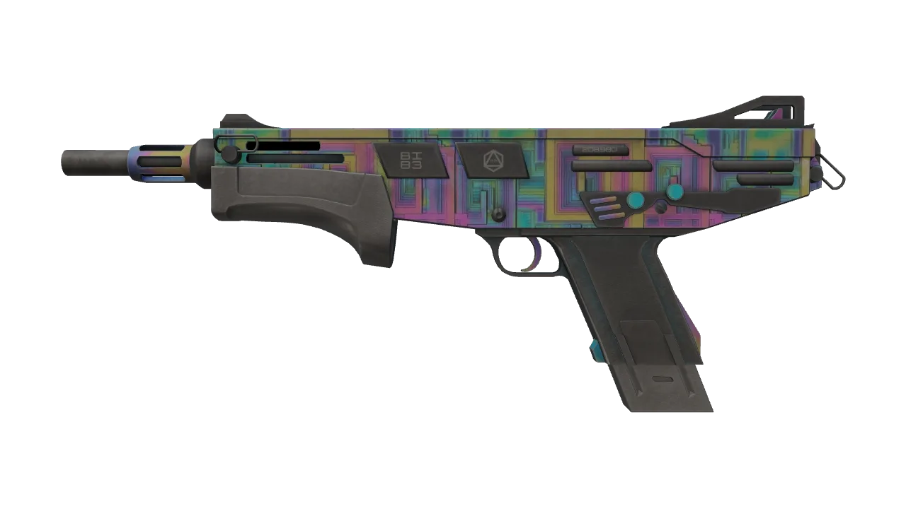 MAG-7 | BI83 Spectrum (Well-Worn) — Dust II light, front