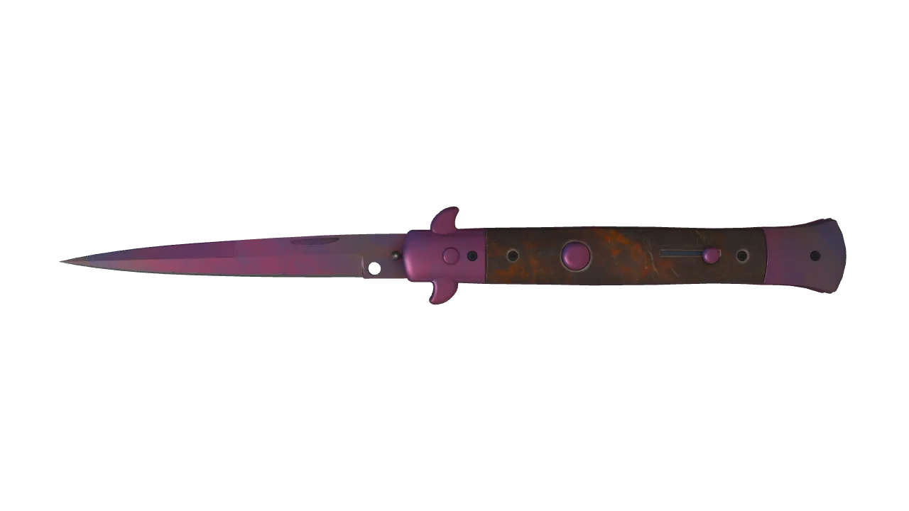 Stiletto Knife | Doppler (Phase 2) seed #153, front
