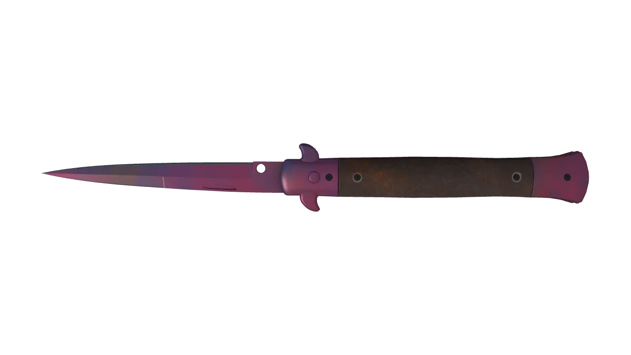 Stiletto Knife | Doppler (Phase 2) seed #166, back