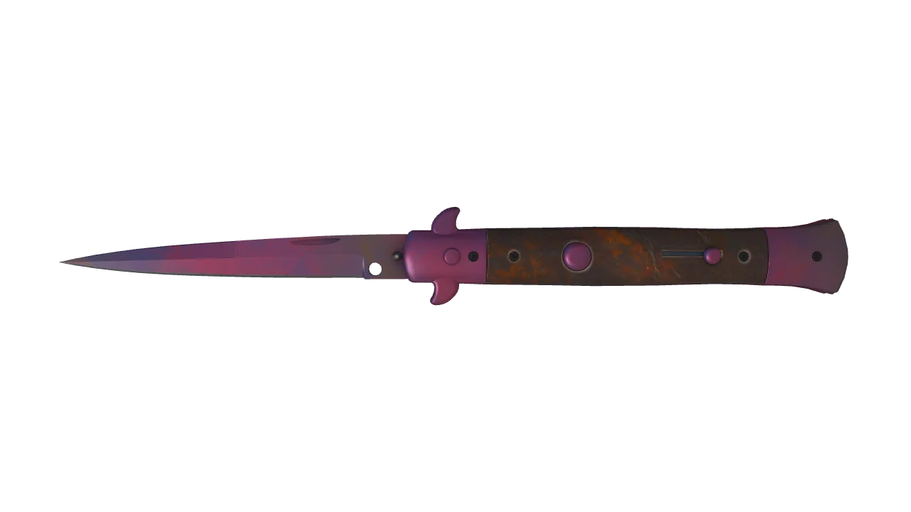 Stiletto Knife | Doppler (Phase 2) seed #220, front