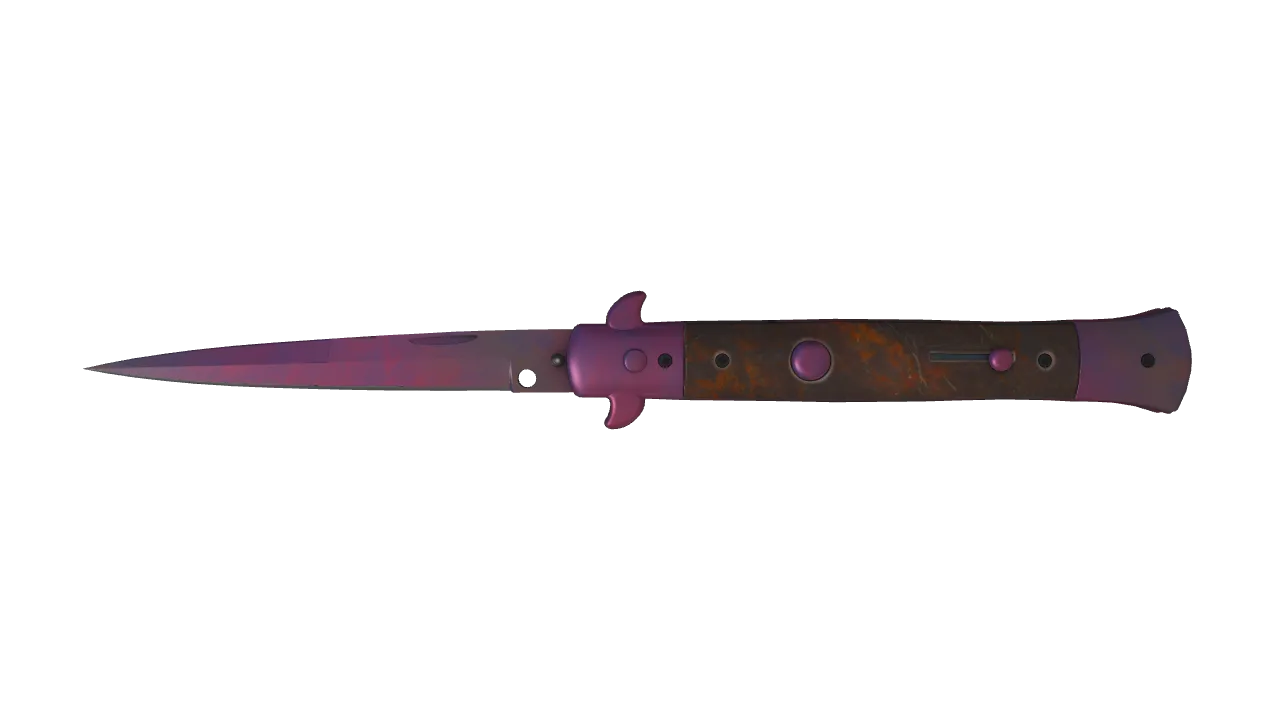 Stiletto Knife | Doppler (Phase 2) seed #244, front