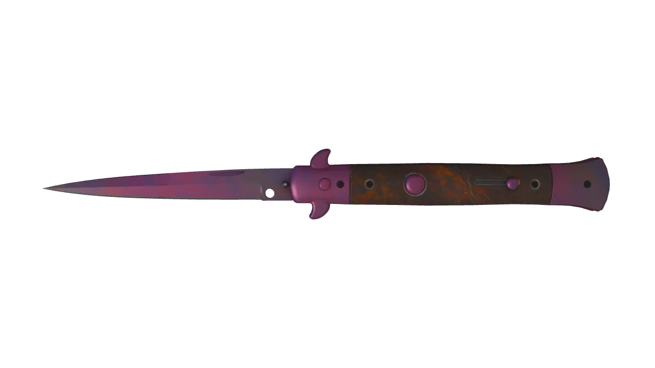 Stiletto Knife | Doppler (Phase 2) seed #290, front
