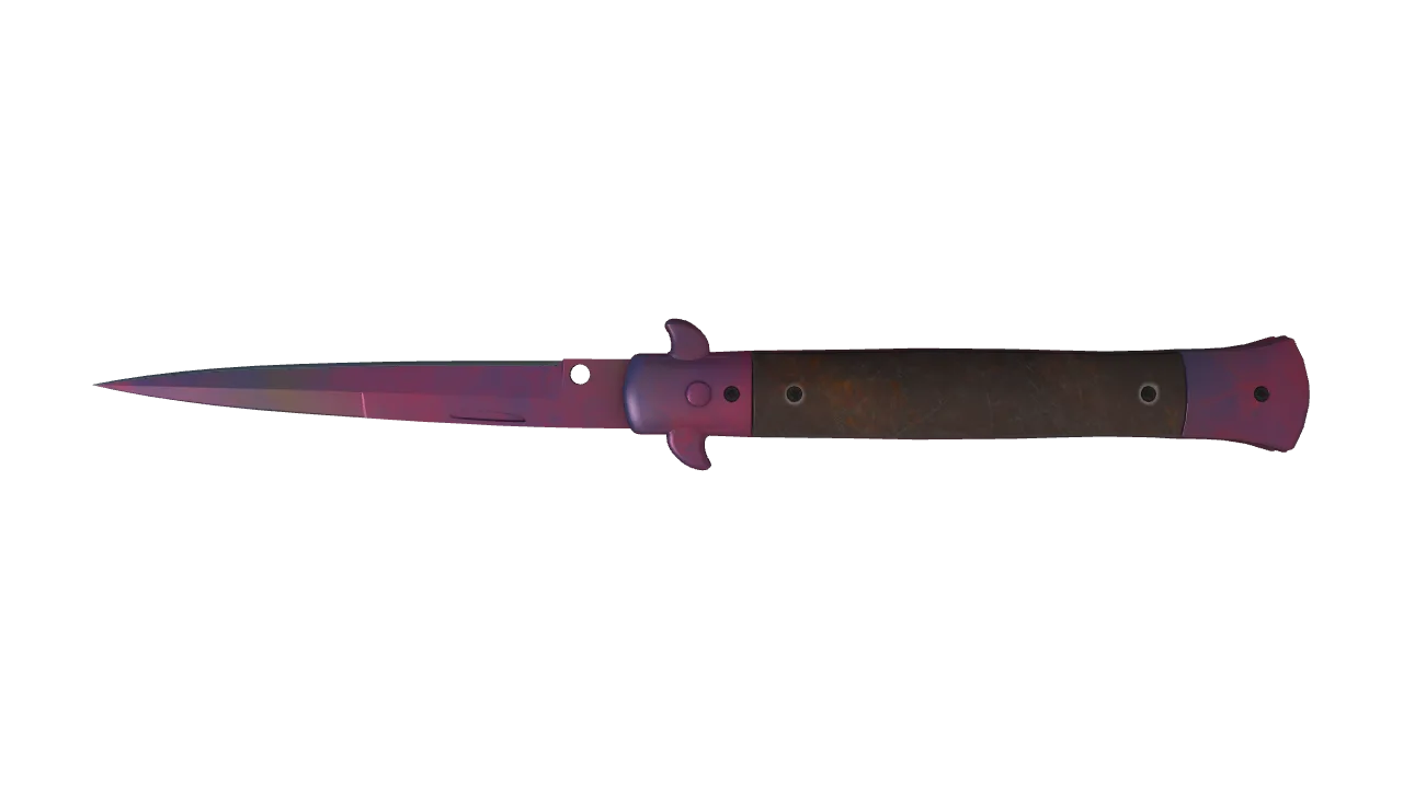 Stiletto Knife | Doppler (Phase 2) seed #394, back
