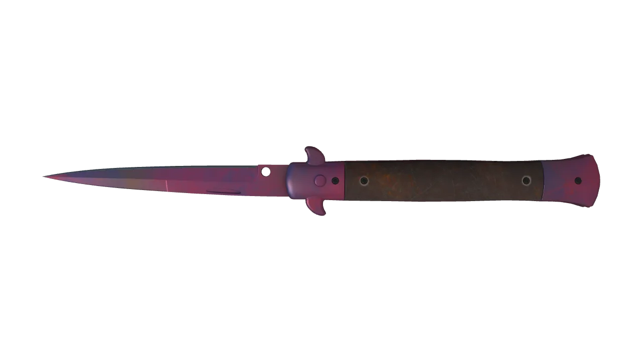 Stiletto Knife | Doppler (Phase 2) seed #492, back