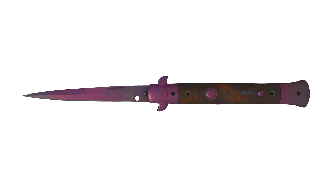 Stiletto Knife | Doppler (Phase 2) seed #498, front
