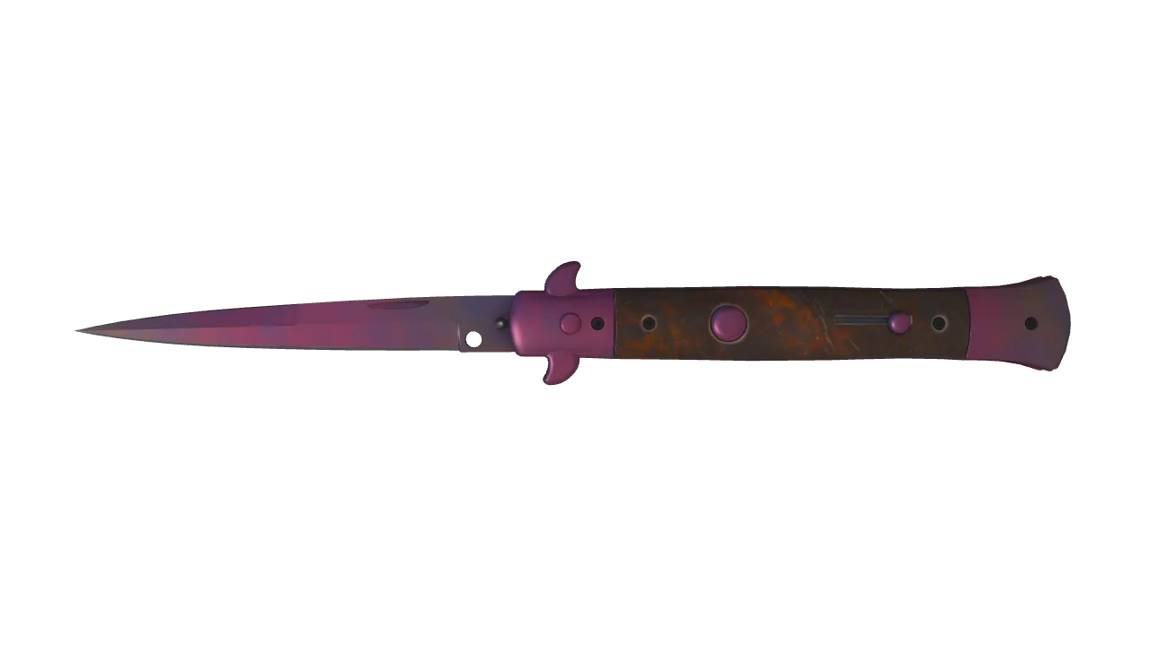 Stiletto Knife | Doppler (Phase 2) seed #504, front