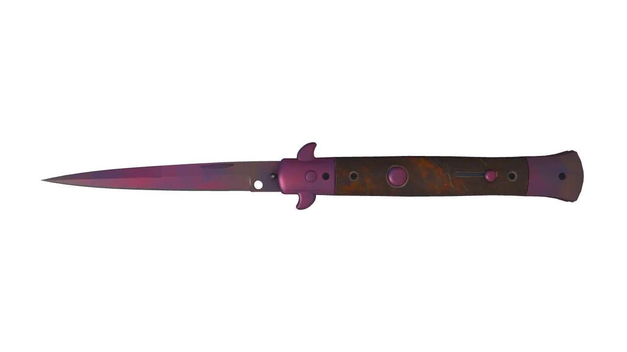 Stiletto Knife | Doppler (Phase 2) seed #526, front