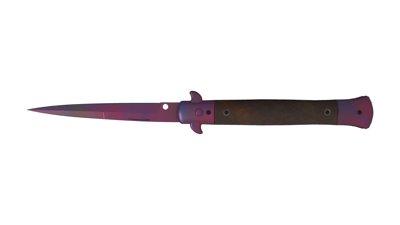Stiletto Knife | Doppler (Phase 2) seed #532, back