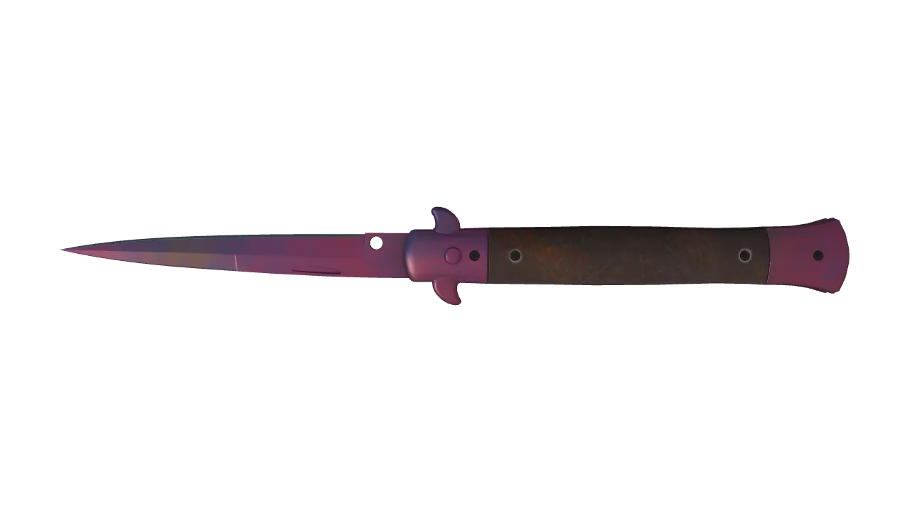 Stiletto Knife | Doppler (Phase 2) seed #595, back