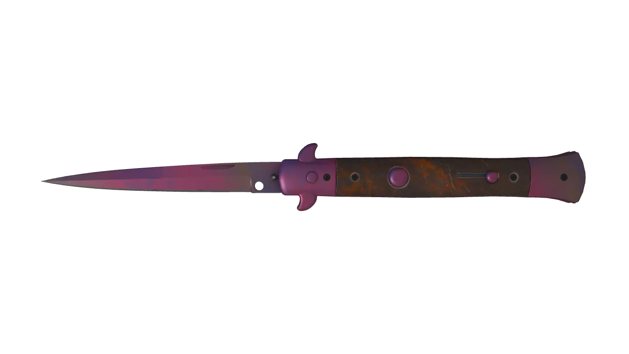 Stiletto Knife | Doppler (Phase 2) seed #638, front