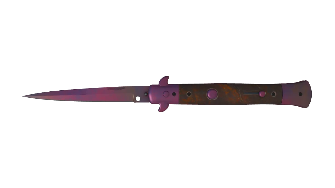 Stiletto Knife | Doppler (Phase 2) seed #720, front