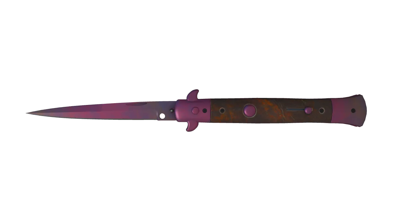 Stiletto Knife | Doppler (Phase 2) seed #843, front