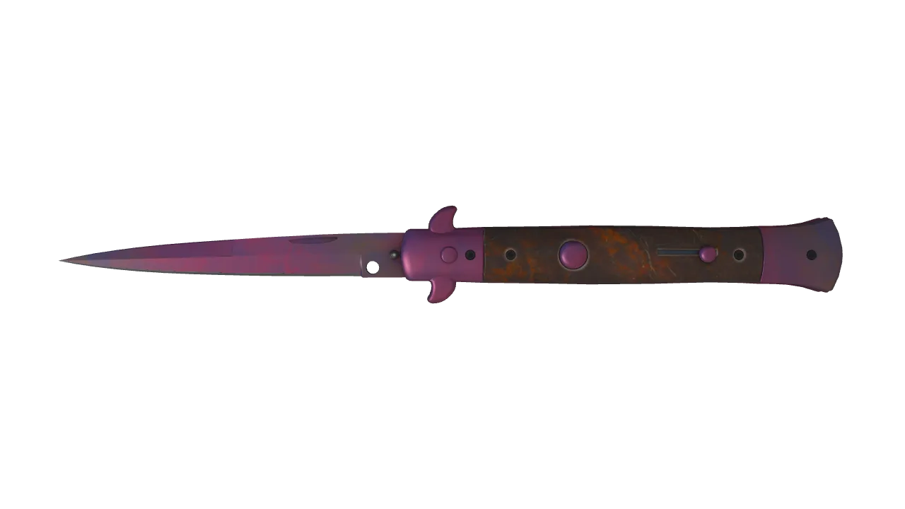 Stiletto Knife | Doppler (Phase 2) seed #893, front