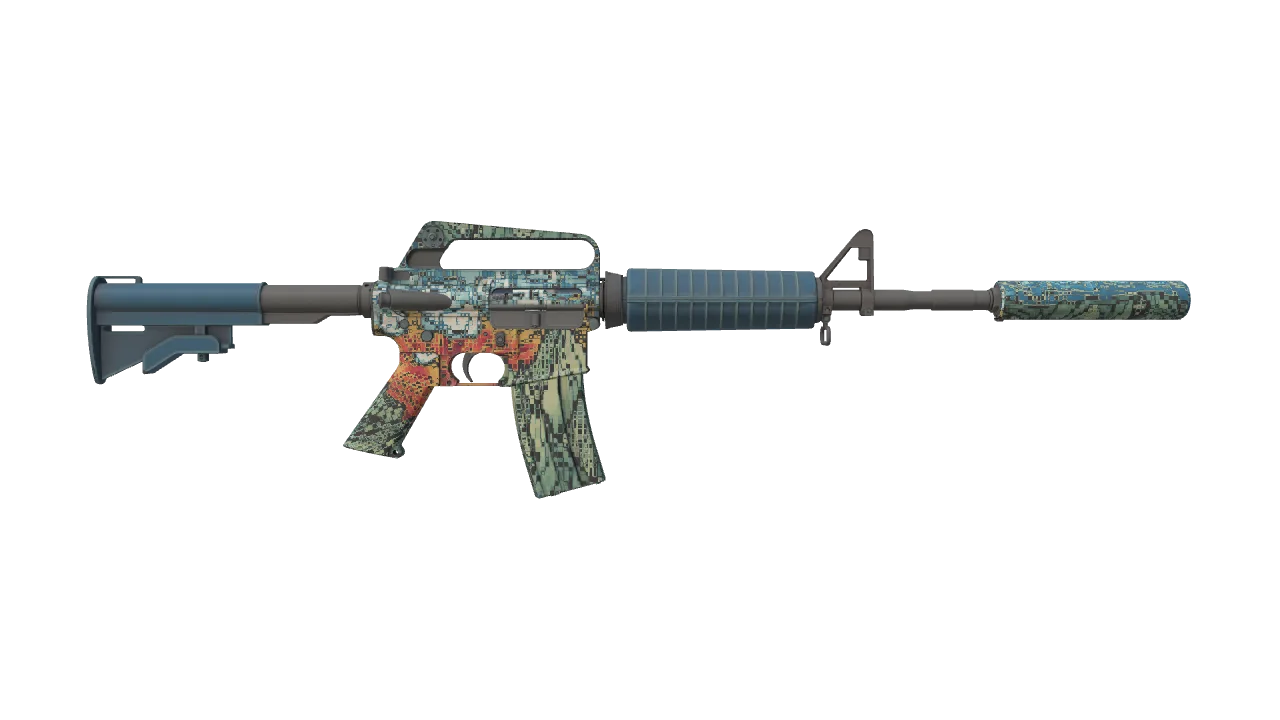 M4A1-S | Solitude seed #100, back