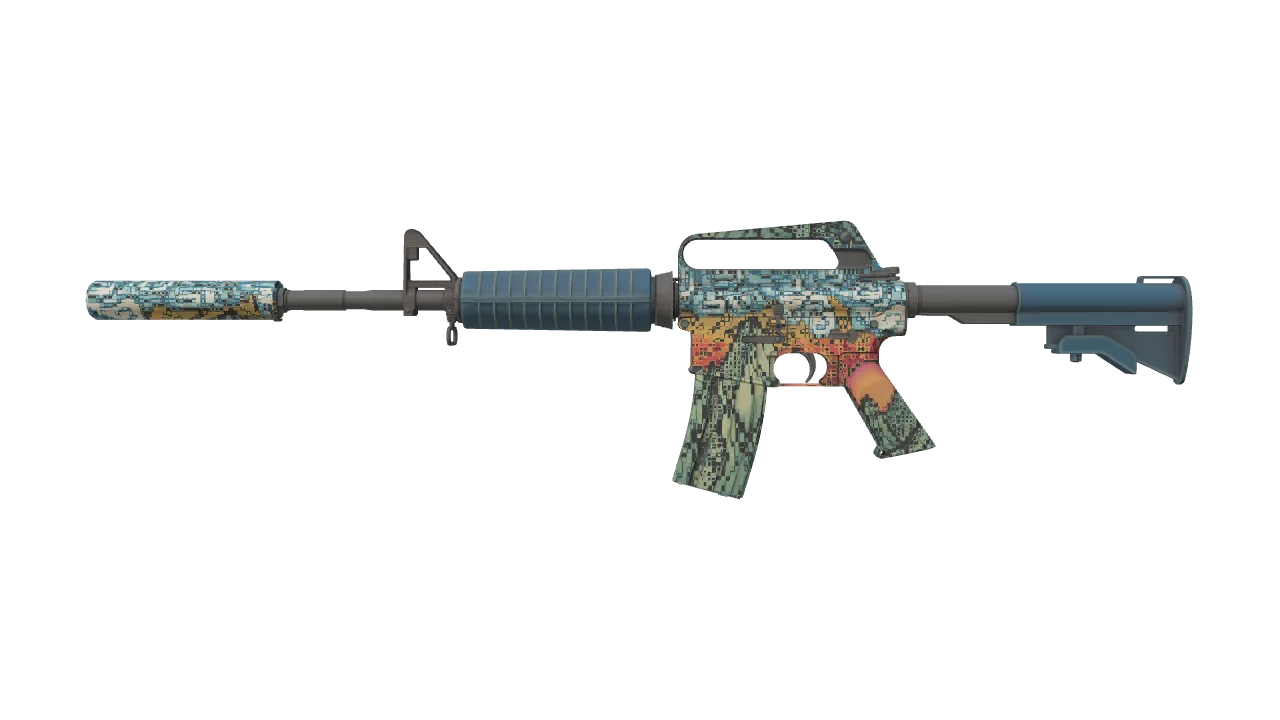 M4A1-S | Solitude seed #100, front