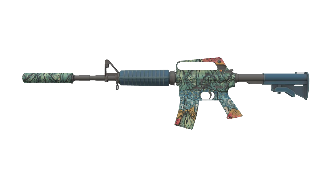 M4A1-S | Solitude seed #101, front