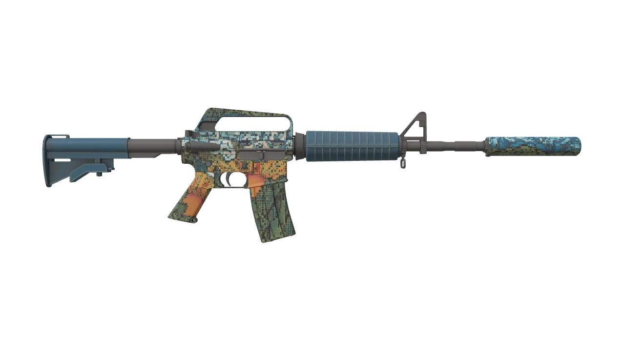 M4A1-S | Solitude seed #102, back