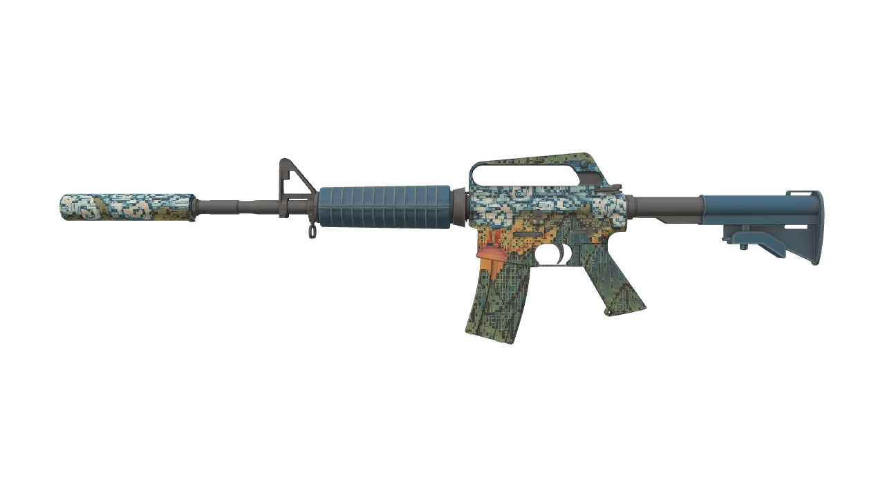 M4A1-S | Solitude seed #102, front
