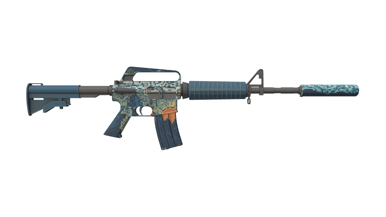 M4A1-S | Solitude seed #104, back