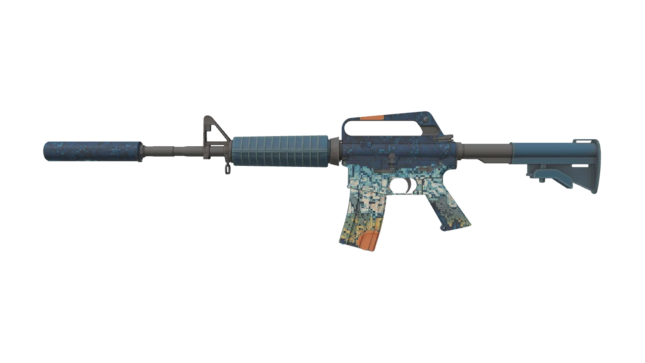 M4A1-S | Solitude seed #105, front
