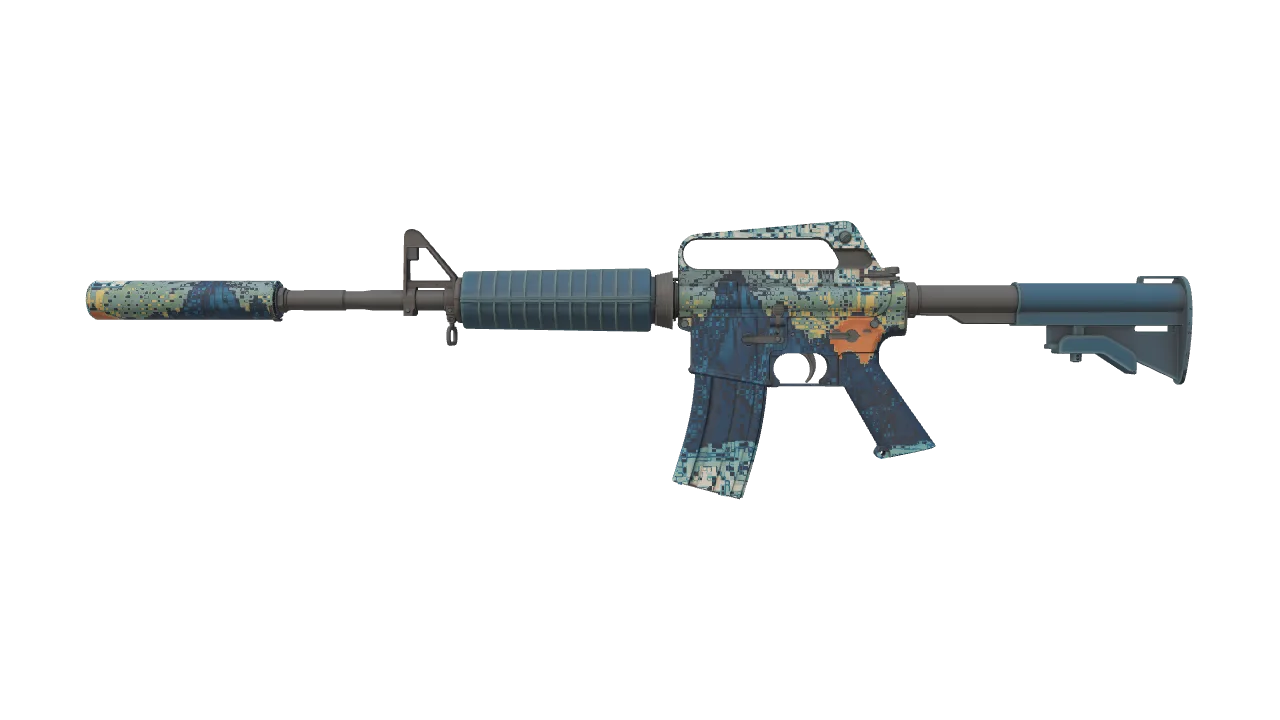 M4A1-S | Solitude seed #107, front