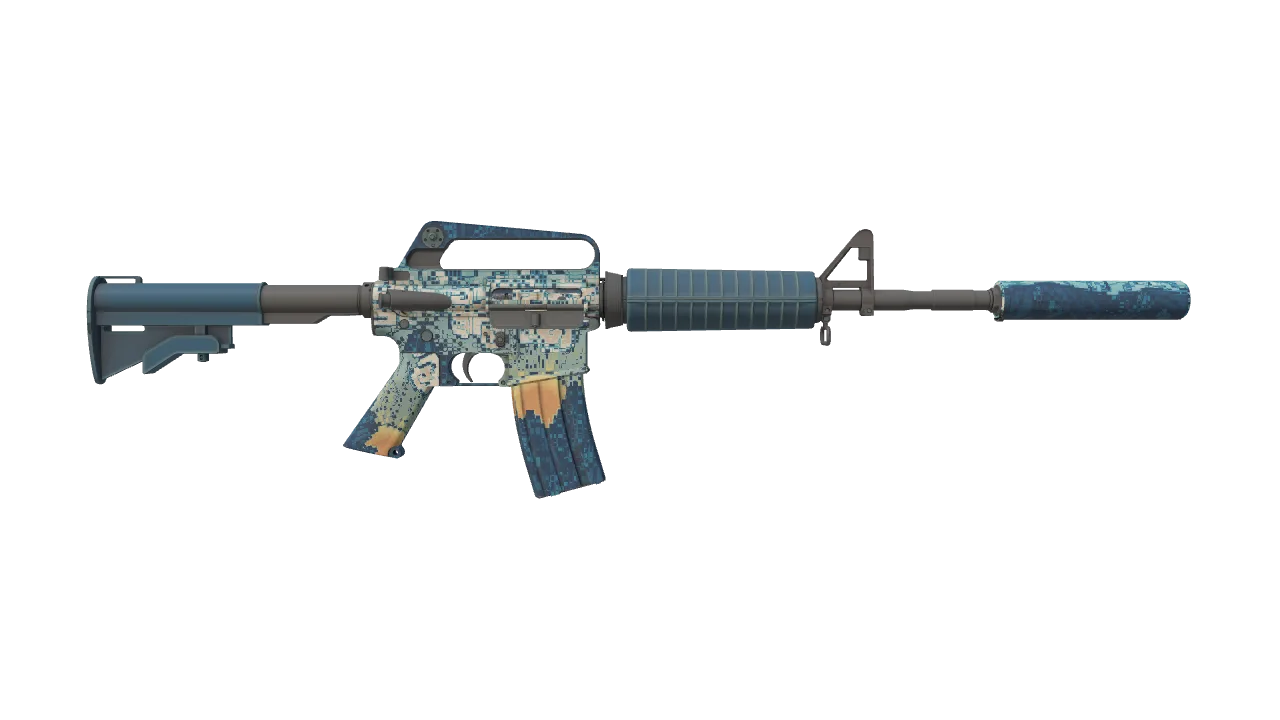 M4A1-S | Solitude seed #119, back