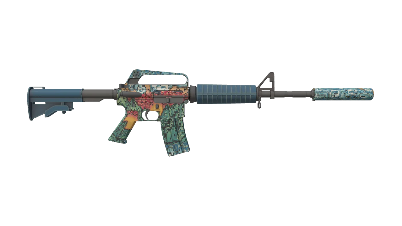 M4A1-S | Solitude seed #122, back