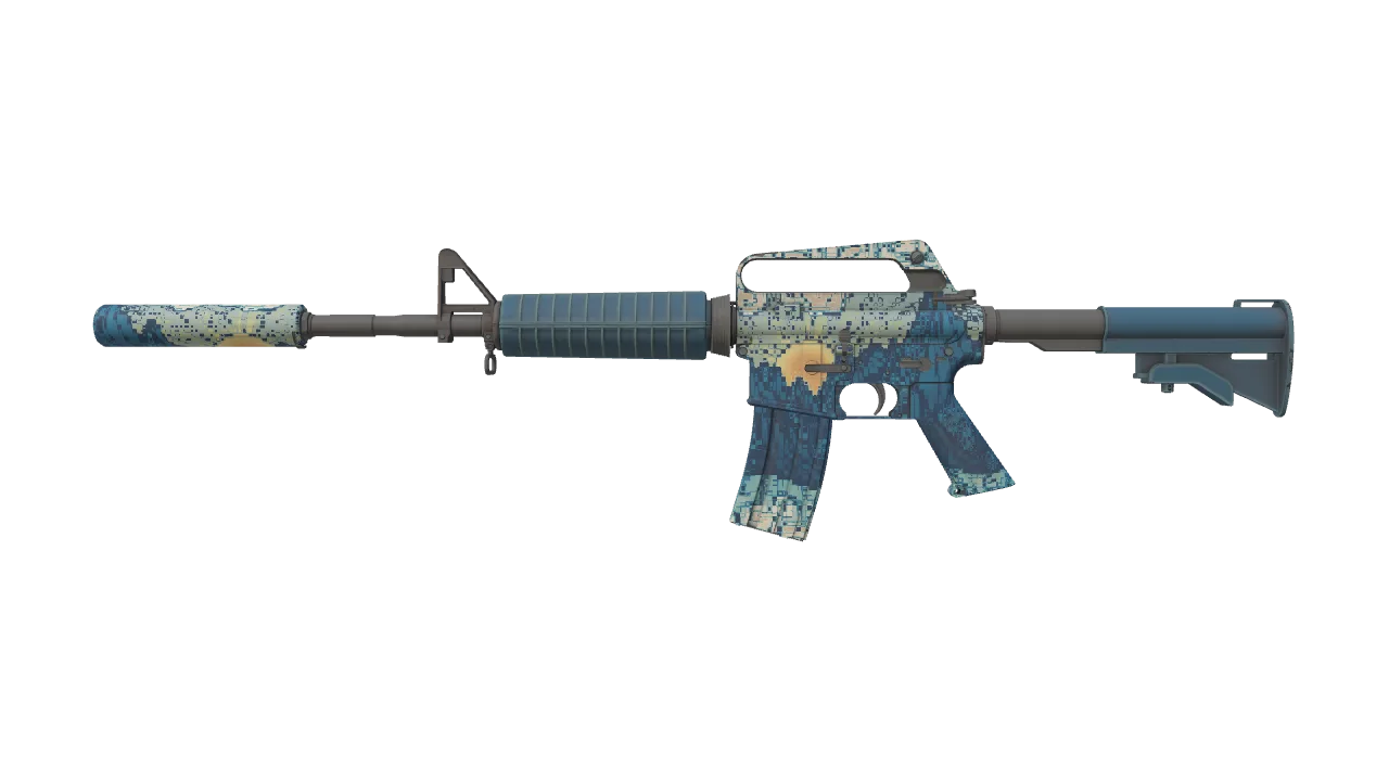 M4A1-S | Solitude seed #123, front
