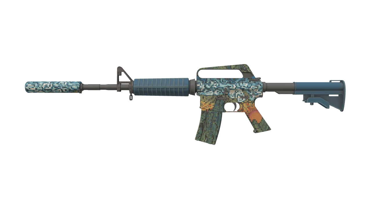 M4A1-S | Solitude seed #124, front