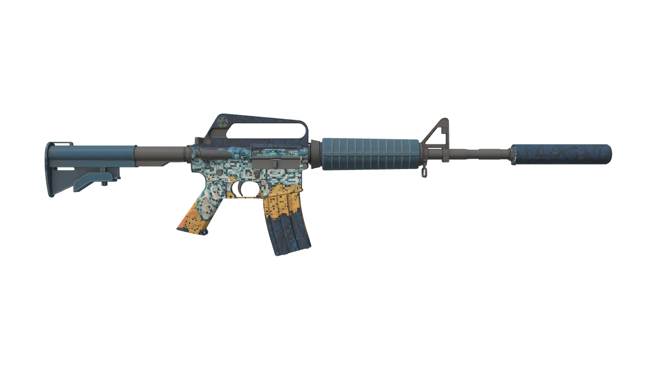 M4A1-S | Solitude seed #128, back