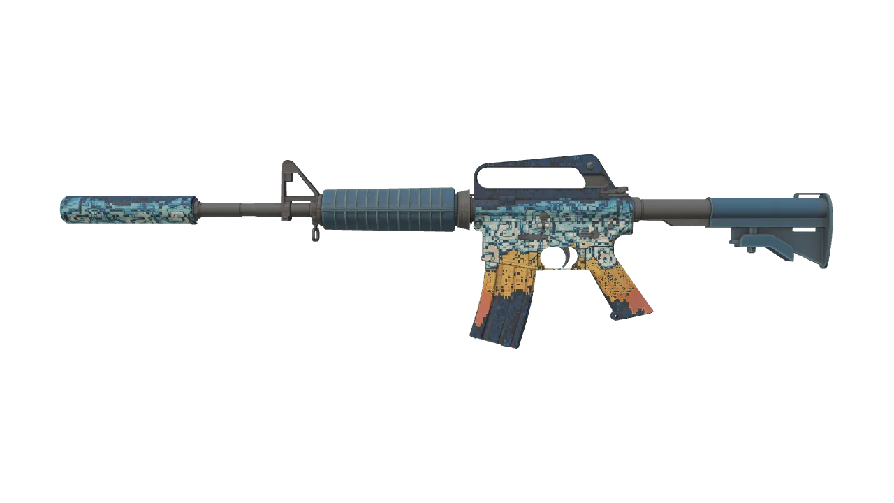 M4A1-S | Solitude seed #128, front