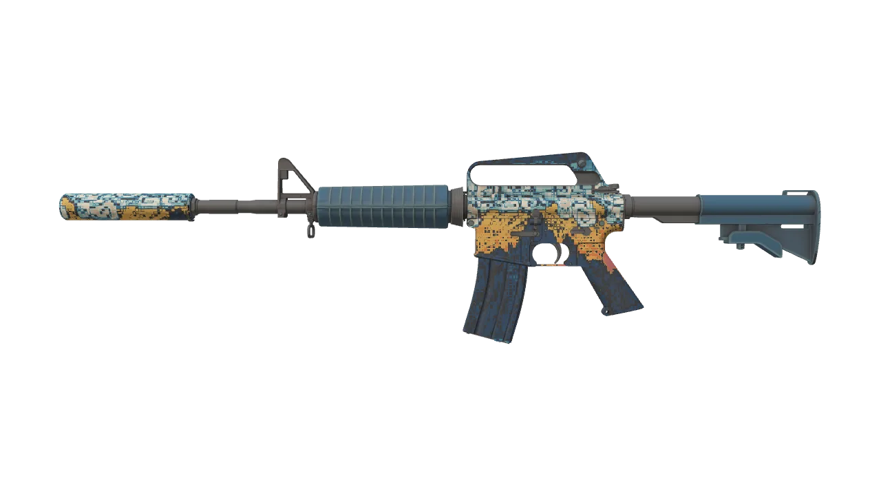 M4A1-S | Solitude seed #129, front