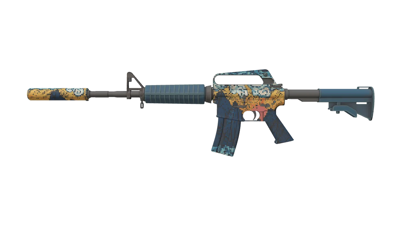 M4A1-S | Solitude seed #130, front