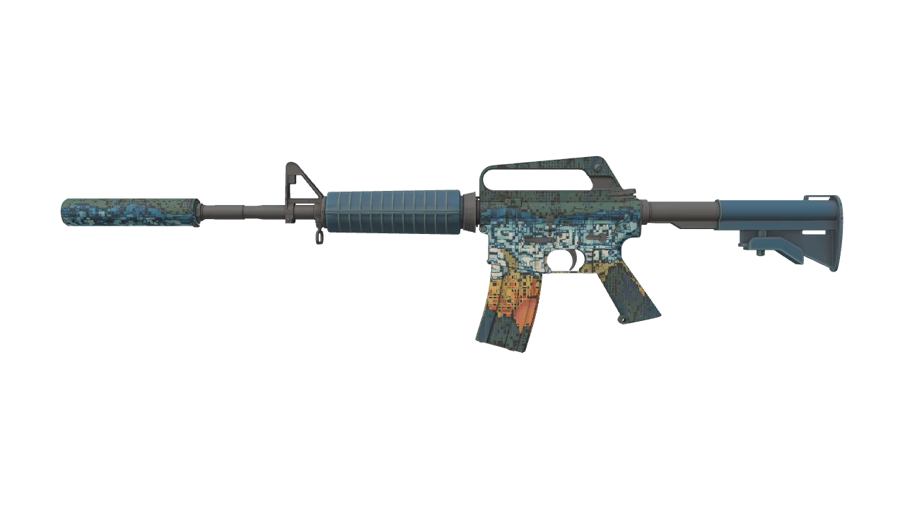 M4A1-S | Solitude seed #132, front