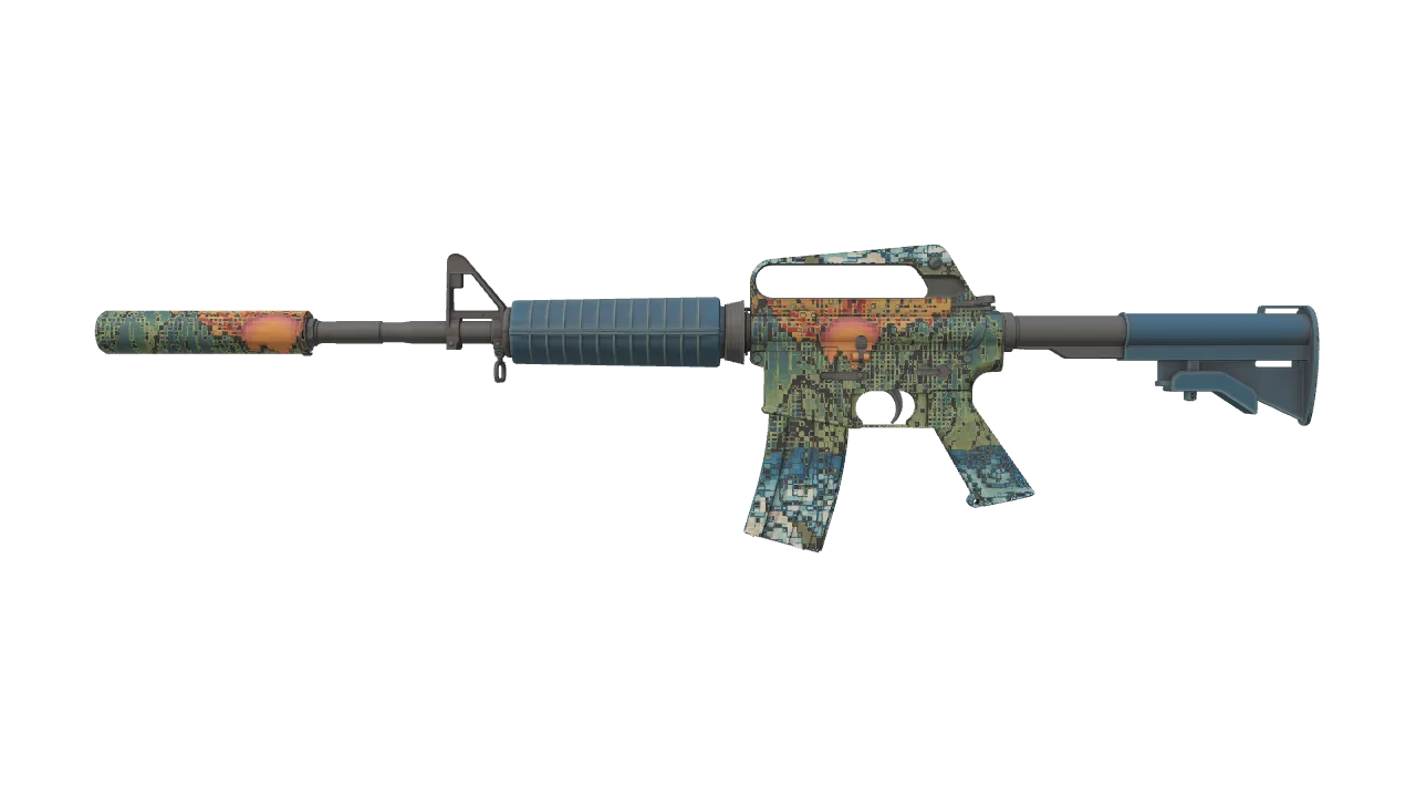 M4A1-S | Solitude seed #144, front