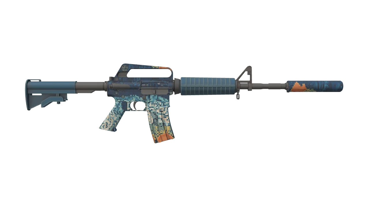 M4A1-S | Solitude seed #147, back