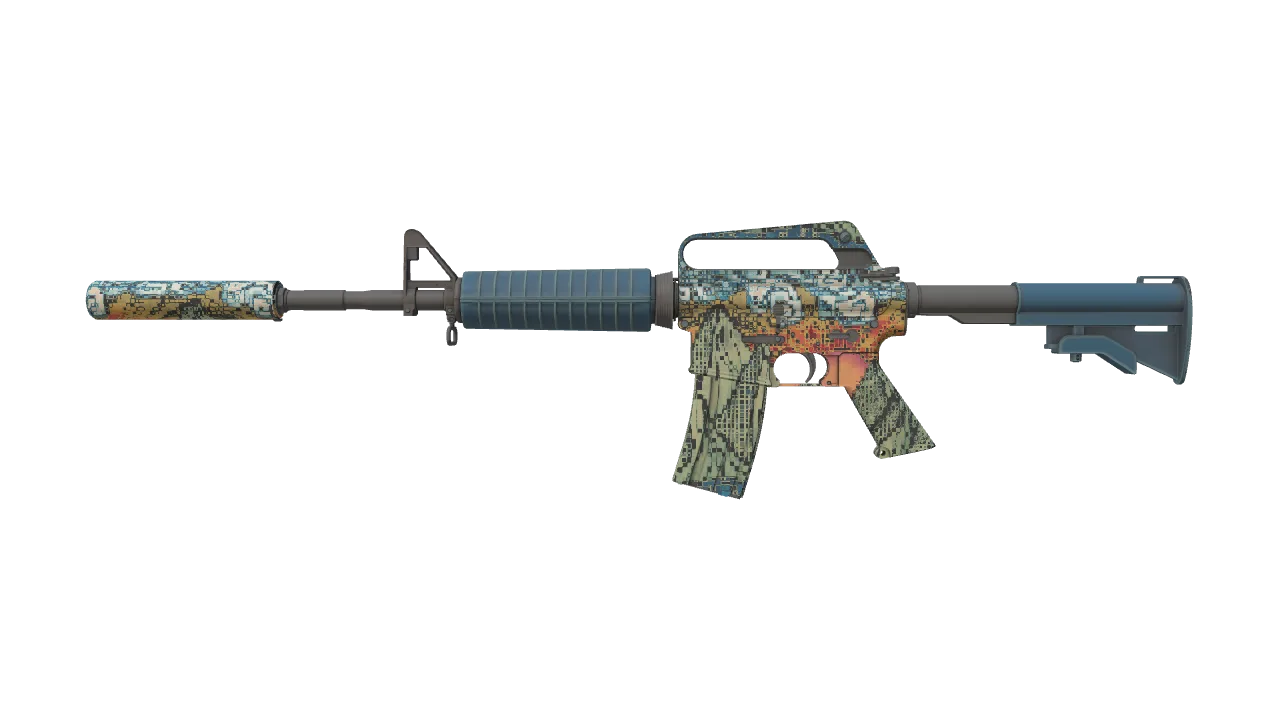 M4A1-S | Solitude seed #153, front