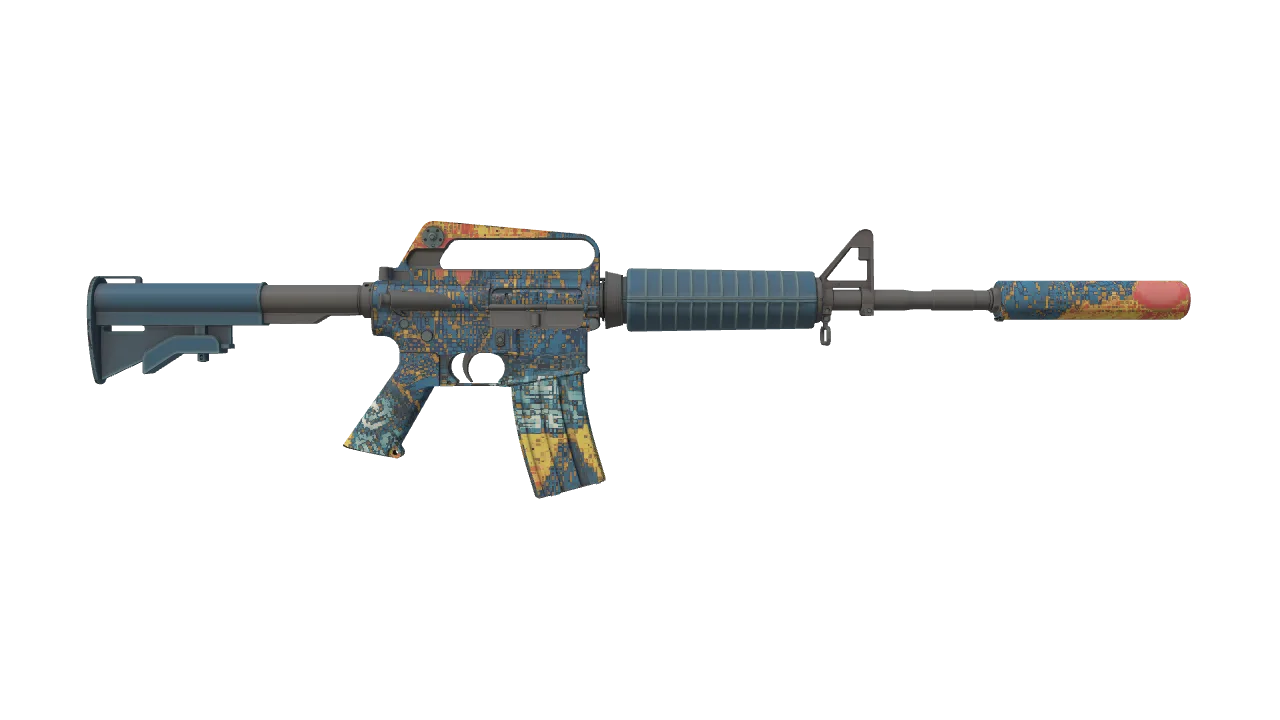 M4A1-S | Solitude seed #154, back